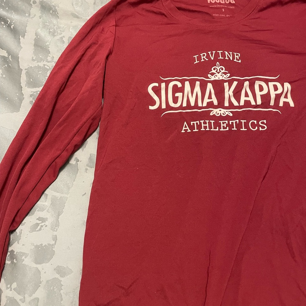 Maroon Sigma Kappa Athletics Long Sleeve Shirt